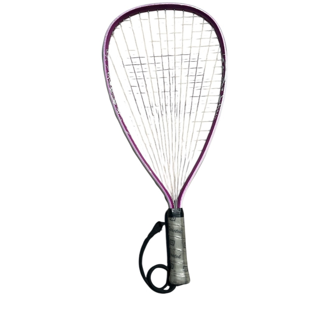 womens purple flower racquetball racket